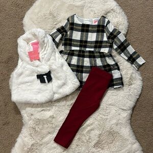 Baby Girl Christmas 3-piece Set 12 months